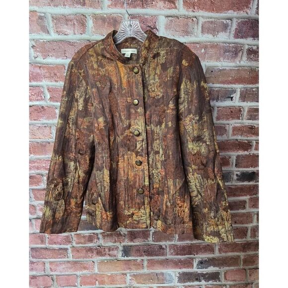 Coldwater Creek Jackets & Blazers - Women's COLDWATER CREEK Abstract Print Lined Jacket Size 16